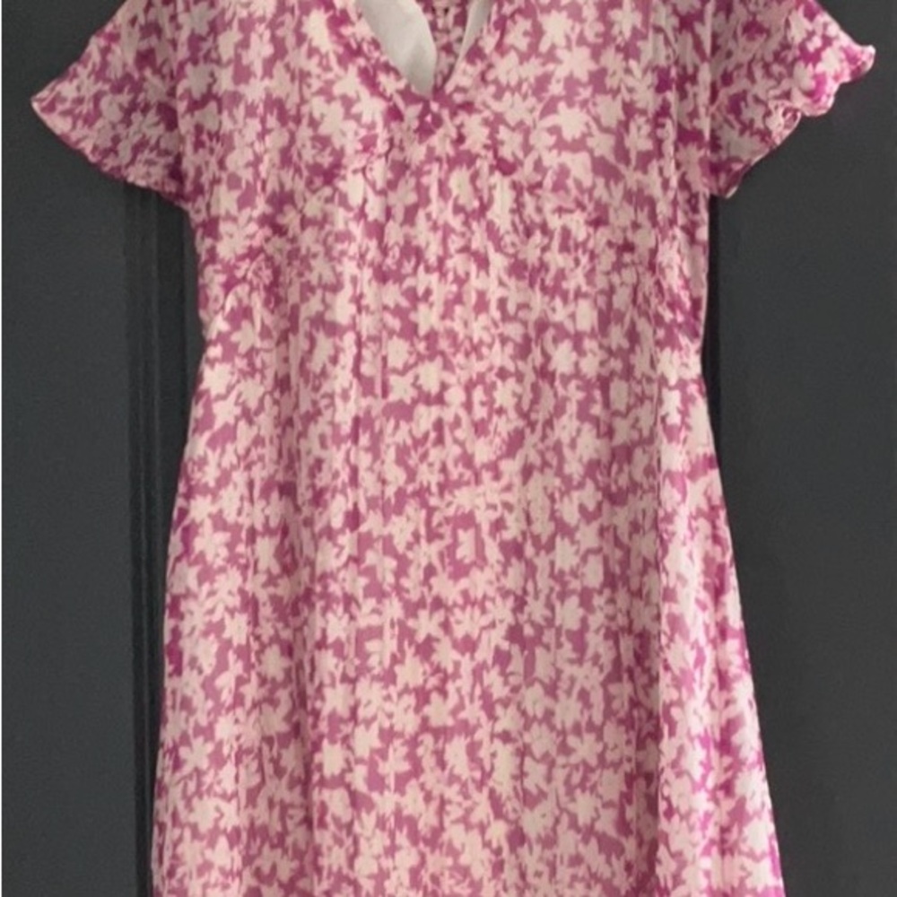 Ikks Flutter Sleeve Pink and White Blouse